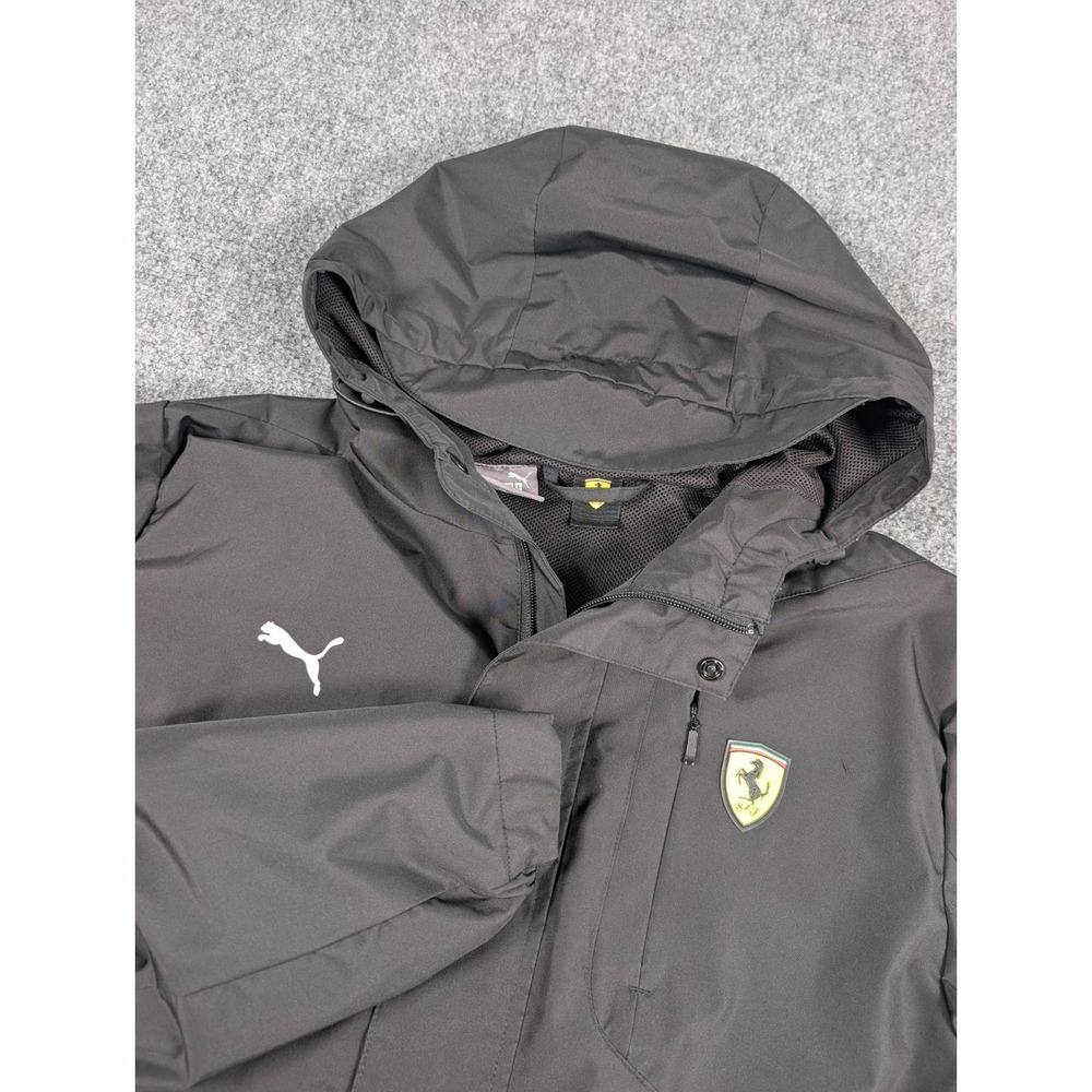 Scuderia Ferrari F1 Puma Rain Jacket Mens Small Black Outdoor‎ Racing - Picture 2 of 9